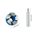 thumbnail image 3 of 1 Inch Mini Flat Grinding Head for Angle Grinder, Rotary Tool, Carborundum Flat Grinding Wheel with Extension Rod, for Bottom Cleaning, Flattening, Deburring, Home DIY Projects, 3 of 9