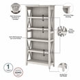 thumbnail image 3 of Bush Furniture Key West 5 Shelf Bookcase Set in Linen White Oak, 3 of 5
