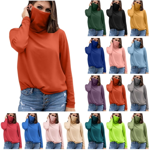 BiZtdJrK Womens Sun Protection Going Out Shirts with Face Mask Summer Breathable Long Sleeve Sunshirt Rash Guard Beach Tops Mint Green M Spring Savings