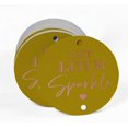 thumbnail image 2 of Inkdotpot Pack Of 50 Real Rose Gold Foil Paper Tags Let Love Sparkle Wedding Favor Hang Tags, 2 of 6