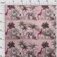 thumbnail image 3 of oneOone Silk Tabby Pink Fabric Tropical Sewing Craft Projects Fabric Prints By Yard 42 Inch Wide, 3 of 4