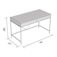 thumbnail image 4 of Safdie & Co. Computer Desk 49L Brown Reclaimed Wood 2 Drawers Black Metal, 4 of 4