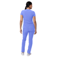 thumbnail image 2 of Adar Addition Go-Basic Scrub Set For Women - Slim V-Neck Scrub Top & Skinny Cargo Scrub Pants, 2 of 7