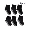 thumbnail image 1 of 6 Pieces Kids Stockings Socks with Nice Elasticity Comfortable Wearing Simple Style Good Craftsmanship Hose Keep Crawing medium black 8-10, 1 of 6