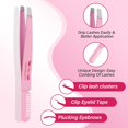 thumbnail image 4 of Lash Applicator Tool,PRO, 1 Lash Tweezers 1 Lash Applicator for Lash Clusters Plus 1 Upgraded Eyebrow Tweezers DIY Eyelash Extension Tweezers Kit Eyelash Applicator Tool (3 pcs), 4 of 7