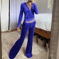 thumbnail image 1 of DPTALR Ensemble Décontracté pour Femmes à Manches Longues, Chandail à Col Rond avec Poche + Pantalon, 1 of 7