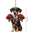 thumbnail image 3 of Pendentif de la Saint-Valentin - Design Mignon Ours et Rose, Décoration Polyvalente, 3 of 5