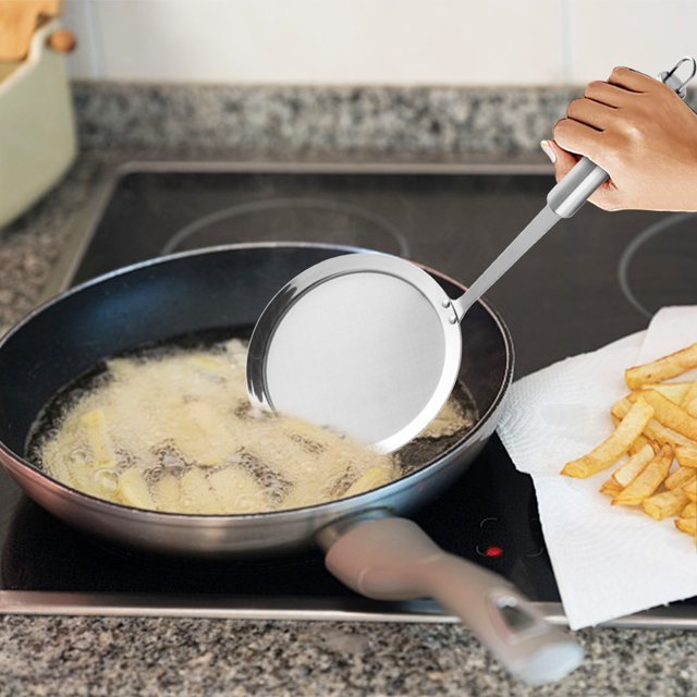Summer Savings Kcavykas Kitchen Goodies,Stainless Steel Filter Screen, Ultra-fine Household Juicer, Filter Screen, Kitchen Spoon