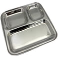 thumbnail image 5 of Verka Stainless Steel 3 Compartment Small Tray, 5 of 5