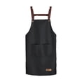 thumbnail image 2 of PVC Kitchen Apron with Phone Pocket | Waterproof, Oil-Resistant & Machine Washable | H-Strap Design | Multiple Colors Available | Ideal for Cooking, Baking & Kitchen Work | 85x65cm/33.4x25.5in, 2 of 6
