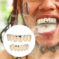 thumbnail image 1 of Shiny Teeth Hip Hop Prop Teeth Accessory Decoration for  Party Gift, Fashionable Appearance, Brass Material, 1 of 7
