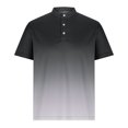 thumbnail image 4 of Birdeem Mens Solid Color Sport Shirt with Button Lapel Short Sleeve Lapel Top/Shirt, 4 of 12