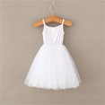 thumbnail image 4 of Robe Tutu 2025 Robe en Jean Robe Tutu en Coton Robe Évasée avec Poches Robes en Tulle Robes de Pâques Sans Manches Princesse, 4 of 4
