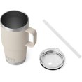 thumbnail image 4 of YETI Rambler Tasse en Paille 25 oz, Isolée sous Vide, Acier Inoxydable, Cape Taupe, 4 of 8