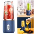 thumbnail image 3 of Ruiboury 400ml 6 Juicer USB Rechargeable Food Mixer Travel Blue, 3 of 6