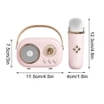 thumbnail image 2 of Chmadoxn Mini Karaoke Machine Karaoke Machine For Kids And Adults Cute Karaoke With Microphone Set Portable Bluetooth Speaker With Microphone Retro Handheld Style For Subwoofer sound system, 2 of 6