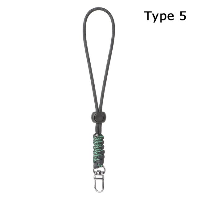 Paracord Keychain Lanyard Rotatable Buckle High Strength Parachute Cord Outdoor Backpack Key Ring Neck Hanging Rope 5