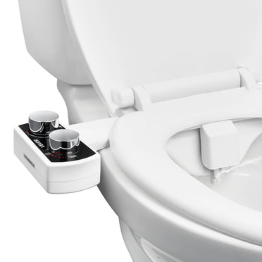 VEVOR Accessoire de Bidet pour Toilette, Accessoire de Siège de Bidet pour Toilette Non Électrique - Doubles Buses Rétractables, Pression d'Eau Réglable, Pulvérisateur d'Eau Froide Facile à Installer