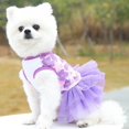 thumbnail image 3 of Chien Robe pour Chien Chiot Doux Robes d'Été pour Animaux de Compagnie Floral Robe de Princesse pour Chiens et Chats, 3 of 8