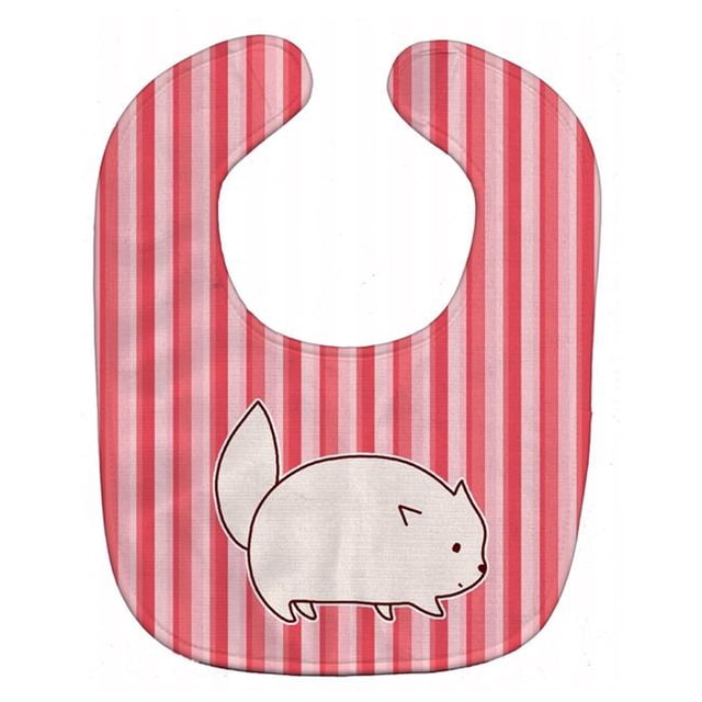 Caroline's Treasures BB6855BIB Bavoir pour Bébé à Rayures Roses pour Chat