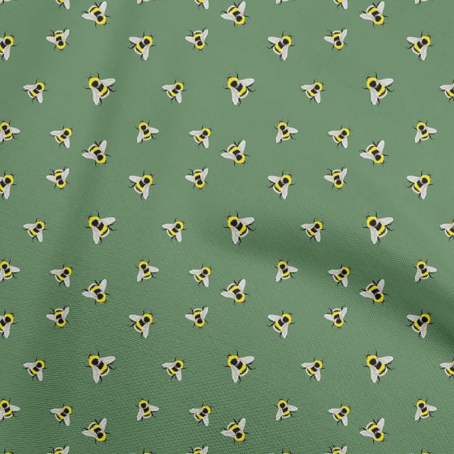 oneOone Georgette Viscose Green Fabric Sewing Material Print Fabric By The Yard 42 Inch Wide