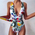 thumbnail image 1 of BEFOKA Maillot de Bain d'Été pour Femmes en Liquidation, Robe Bikini de Mode pour Femmes Aguichant à Dos Ouvert à Haute Élasticité, 1 of 4