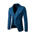 thumbnail image 2 of Men's Fashion Suit Jacket + Vest + Suit Pants Three-piece Suit, 2 of 6