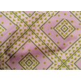 thumbnail image 4 of oneOone Cotton Poplin Fabric Diamond|Triangle & Check Geometric Printed Craft Fabric BTY 42 Inches Wide, 4 of 4