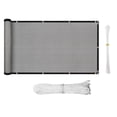 thumbnail image 1 of kurtrusly Filet d'Ombrage pour Balcon Écran d'Intimité de Balcon Couverture Clôture Pare-Vent Résistant aux Intempéries pour Extérieur Cour Arrière Patio Gris, 1 of 9