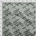 thumbnail image 4 of oneOone Cotton Poplin Olive Green Fabric Geometric Craft Projects Decor Fabric Printed By The Yard 42 Inch Wide, 4 of 4
