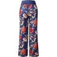 thumbnail image 4 of ORUYROP Womens Wide Leg Yoga Palazzo Pants Casual Printed Drawstring Trousers, 4 of 5