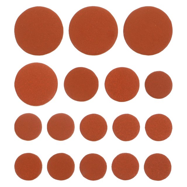 17pcs Professional Clarinet Repair Leather Pads Kit Woodwind Instrument Maintenance Pads Replacement Sound Hole Pads Parts Convenient Clarinet Sound Hole Pads
