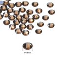thumbnail image 2 of Uxcell Hotfix Rhinestones Flatback Crystal Glass Gems for Craft Clothes DIY Decoration Dark Yellow 4.8mm, 2 of 5