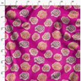 thumbnail image 3 of Soimoi Pink Rayon Fabric Rose Floral Print Fabric by Yard 56 Inch Wide, 3 of 6