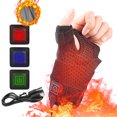 thumbnail image 1 of USB Heated Wrist Brace Support Warmer with 3 Speed Temperature Control - Black Polyester Wrist Strap for Cold Weather - 55°C Constant Heat - Lightweight Outdoor Winter Protection, 1 of 9