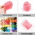 thumbnail image 1 of Hand Spun Fiber Roving DIY Craft Material Kit with Assorted Color Blends for Knitting Projects, 1 of 5