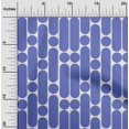 thumbnail image 2 of oneOone Georgette Viscose Medium Blue Fabric Geometric Sewing Craft Projects Fabric Prints By Yard 42 Inch Wide, 2 of 4