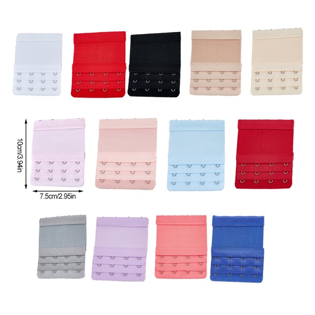 Extension Strap Bra Extenders Breathable 3 Rows Intimates Accessories Women 4 Hooks Adjustable Brassiere Accessories Clips Replacement Intimates wine red