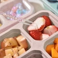 thumbnail image 4 of matoen Boîte à Collation Bento à 4 Compartiments, Contenants de Préparation de Repas Réutilisables pour Lunch pour Enfants et Adultes, Contenants de Rangement pour Aliments Divisés pour l'École, le Travail et les Voyages, 4 of 8