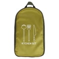 thumbnail image 3 of Ensemble de 8 Pcs Batterie de Cuisine de Camping Portable Randonnée BBQ Portable Intérieur Extérieur Vaisselle BBQ VR Roulotte Équipement de Randonnée Réchaud Cuisson Vert, 3 of 9