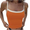 thumbnail image 2 of LSLJS Womens Crew Neck Tank Tops Fashion Woman Round Neck Sleeveless Blouse T-Shirt Patchwork Loose Tank Tops, 2 of 6