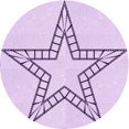 thumbnail image 1 of Ahgly Company Machine Washable Indoor Round Transitional Orchid Purple Area Rugs, 4' Round, 1 of 7