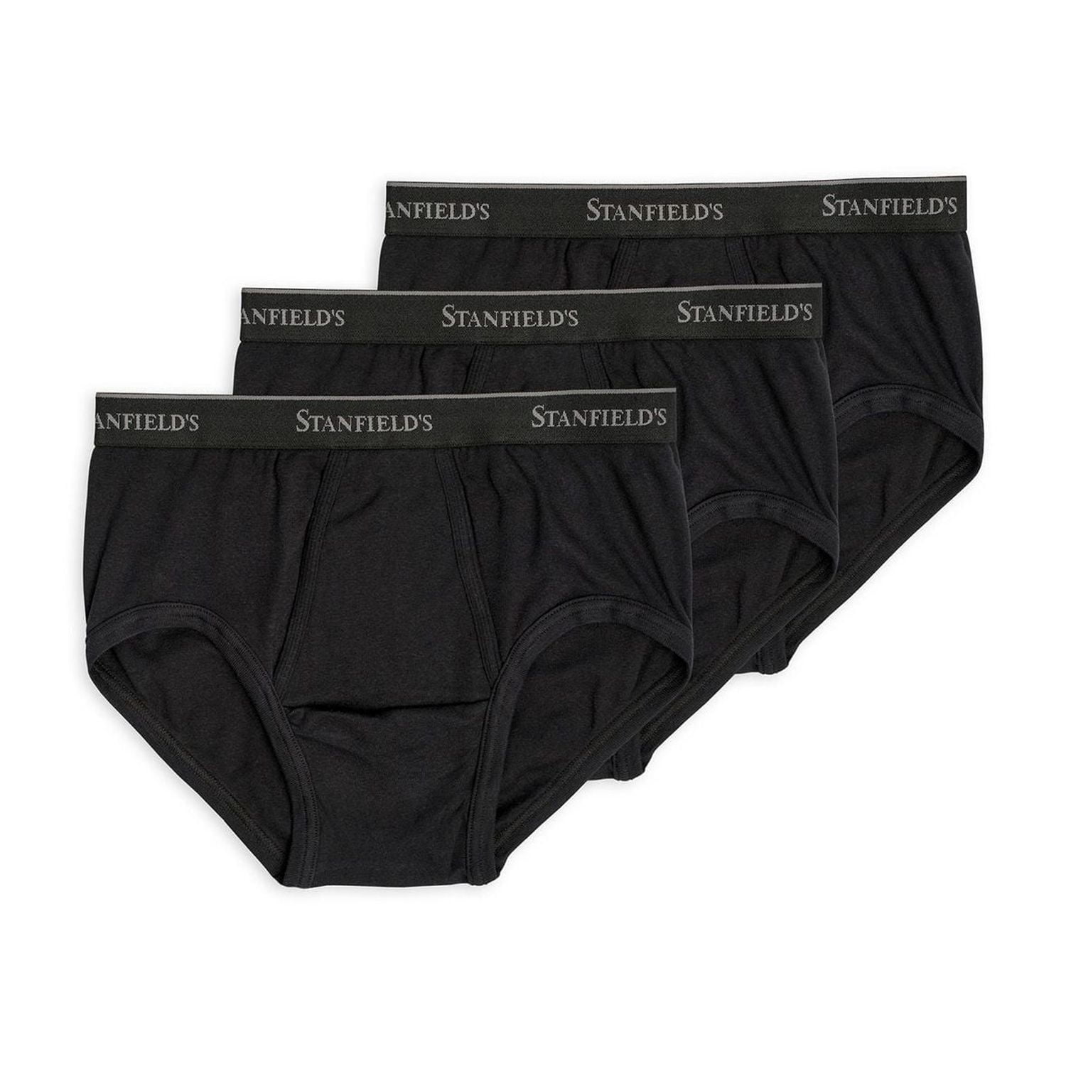 Stanfield's Lot de 3 sous-vêtements qualité supérieure 100 % coton pour hommes