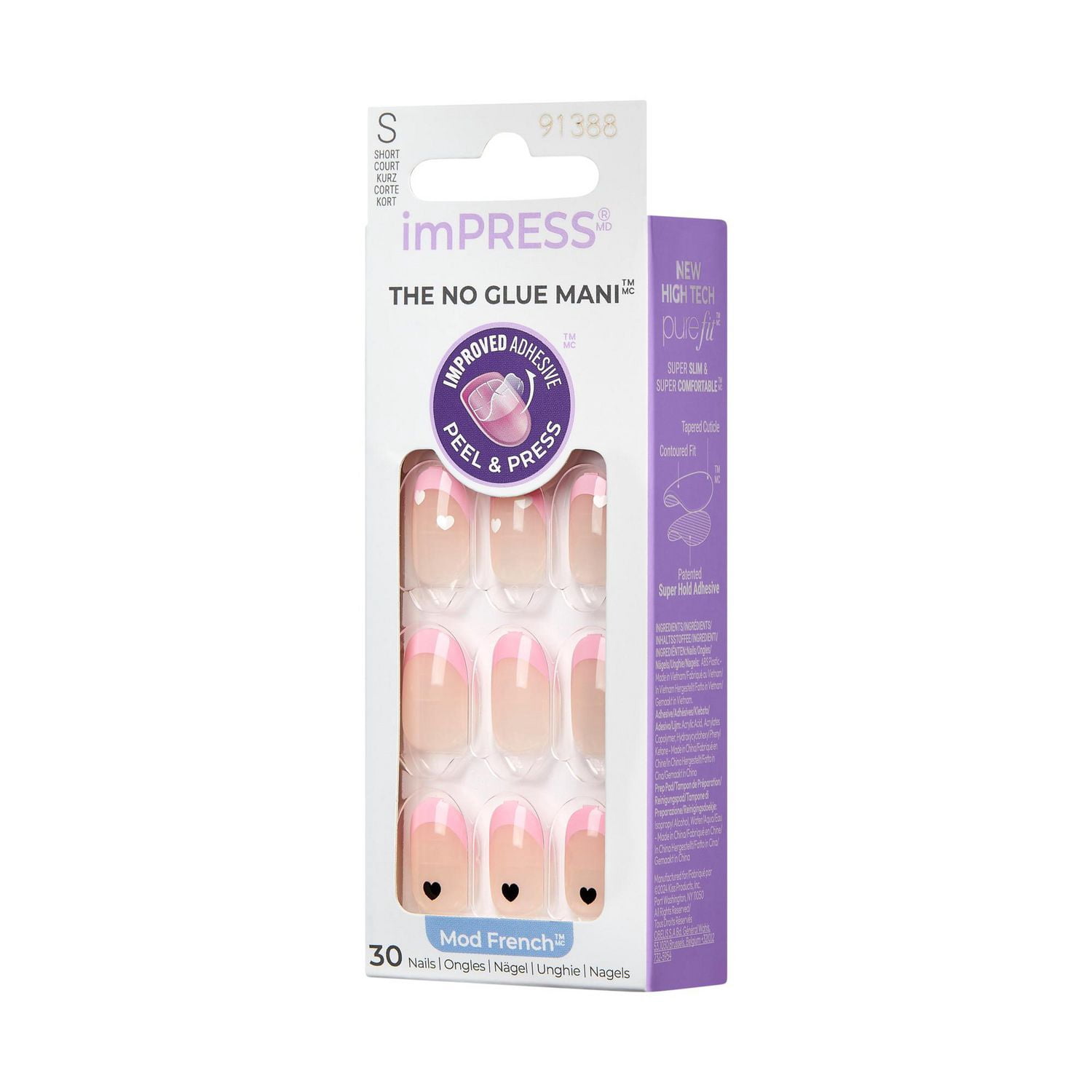 imPRESS Française - la Manucure Sans Colle, Ditto, Ovale Court