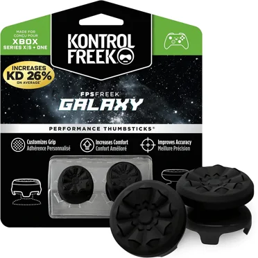 KontrolFreek FPS Freek Galaxy Purple for Xbox X and Series One Controller/2 Performance Thumbsticks for Xbox One s Replacement 42
