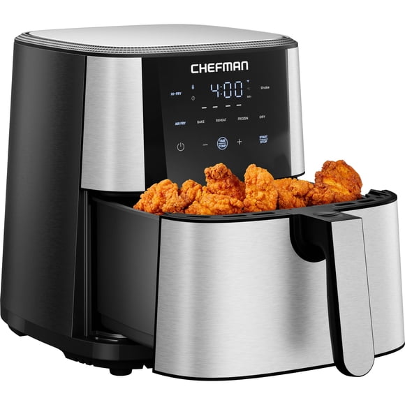 Air Fryer Chefman TurboFry 6 Qt 120V Stainless Steel