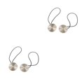 thumbnail image 4 of yingyy 1/2/3/5 2 Pieces Curtain Tieback Round Polyester Replacement Simple Style Household Kitchen Sunshade Drape Fixing Fastener Silver 2PCS, 4 of 6