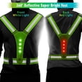 thumbnail image 3 of LED Reflective Running Vest,Adjustable Elastic Running Safety Gear LED Light Up Vest Perfect for Running,Walking,Cycling, 3 of 6