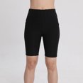 thumbnail image 3 of KIHOUT Women's High Waist Workout Shorts Butt Lifting Tummy Control Ruched Booty Running Yoga Shorts with Pockets, 3 of 3