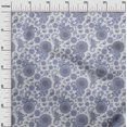 thumbnail image 3 of oneOone Polyester Spandex White Fabric Asian Paisley Craft Projects Decor Fabric Printed By The Yard 56 Inch Wide, 3 of 4